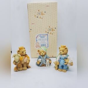 New Cherished Teddies RICHARD EDWARD WILBUR 3 KING Figurine Set Kings Gift lot